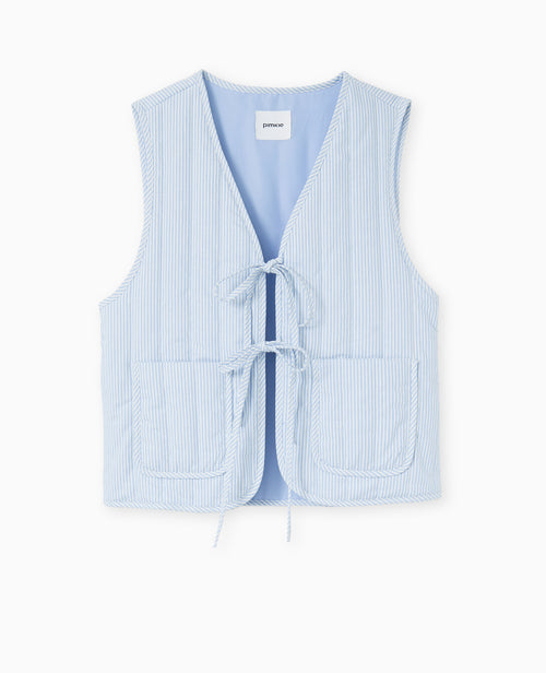 Veste sans manches matelassée avec rayures - PIMKIE - 4