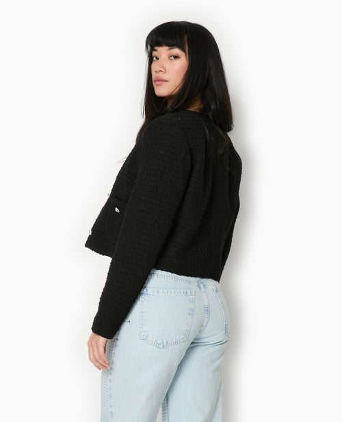 Veste courte en tweed avec boutons cœur - PIMKIE - 6