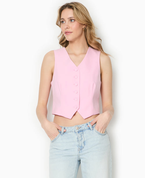 Gilet de barman avec boutons recouverts - PIMKIE - 1