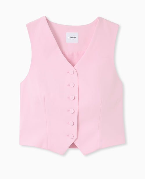 Gilet de barman avec boutons recouverts - PIMKIE - 4