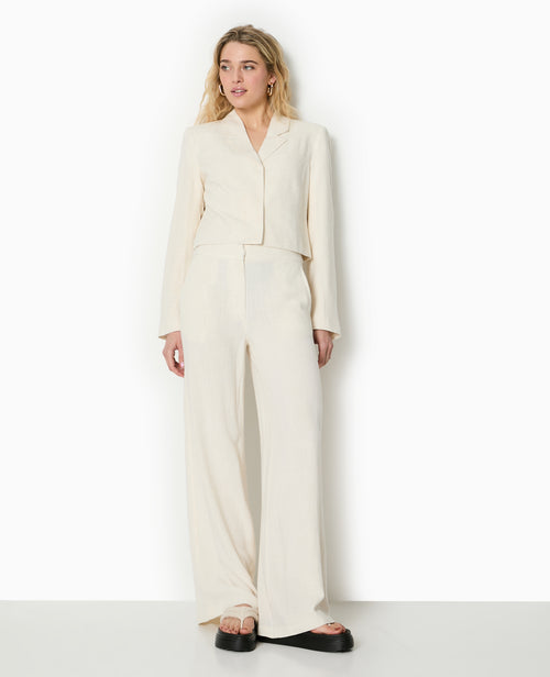 Veste blazer courte avec lin - PIMKIE - 2