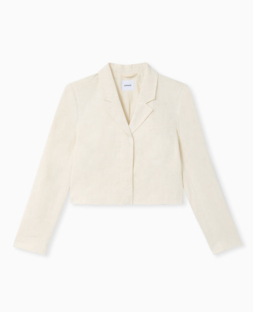 Veste blazer courte avec lin - PIMKIE - 4