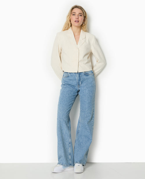 Veste blazer courte avec lin - PIMKIE - 7