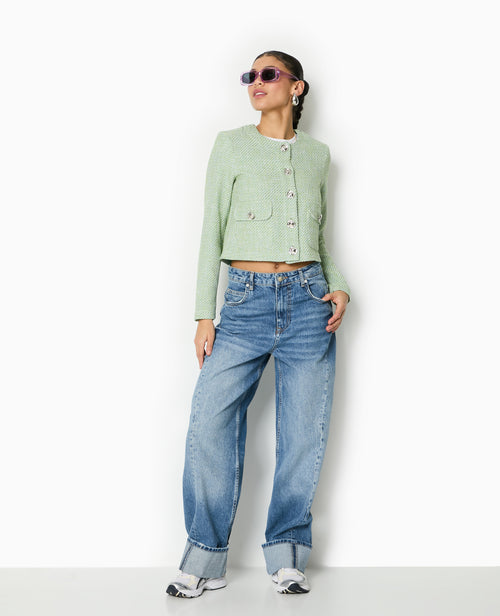 Veste courte et droite en tweed - PIMKIE - 7