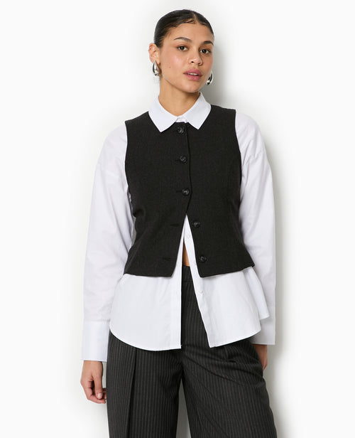 Veste sans manches façon gilet de barman - PIMKIE - 5