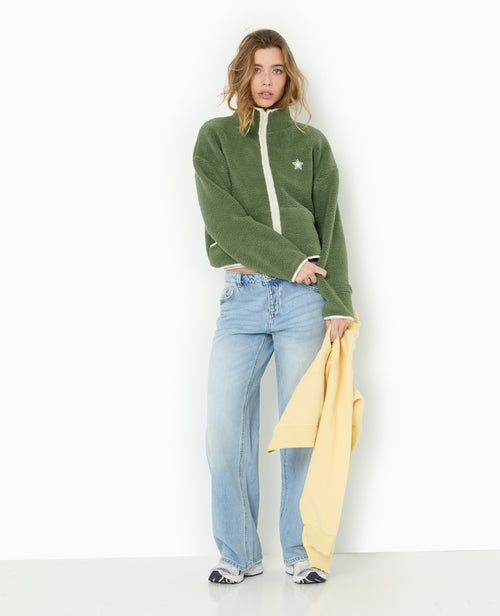 Veste en polaire ultra douce avec bords contrastés - PIMKIE - 2