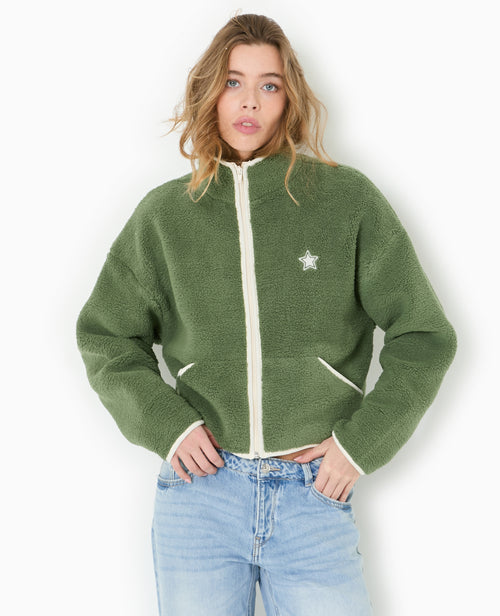 Veste en polaire ultra douce avec bords contrastés - PIMKIE - 5