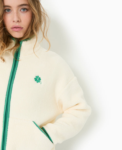 Veste en polaire ultra douce avec bords contrastés - PIMKIE - 1