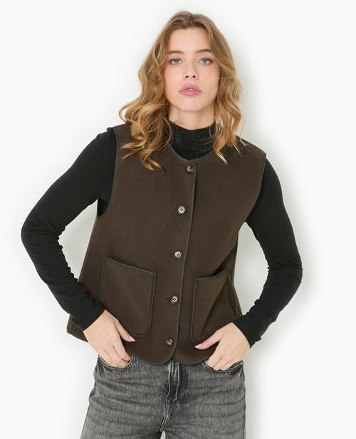 Veste sans manches en polaire - PIMKIE - 1