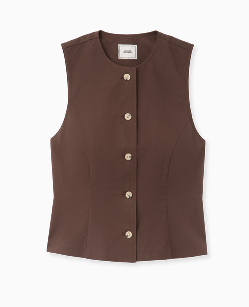 Veste sans manches avec boutons - PIMKIE - 4