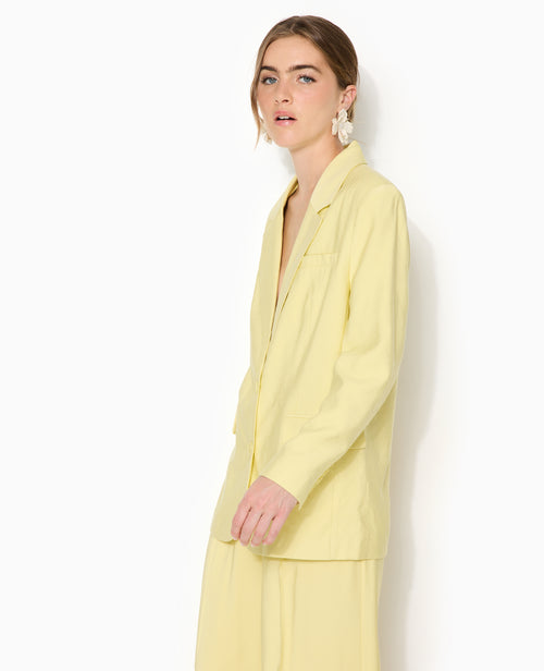 Veste blazer oversize en tissu fluide - PIMKIE - 3