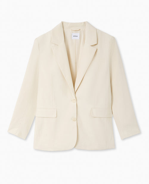 Veste blazer oversize en tissu fluide - PIMKIE - 4