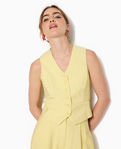Gilet barman en tissu fluide - PIMKIE - 5
