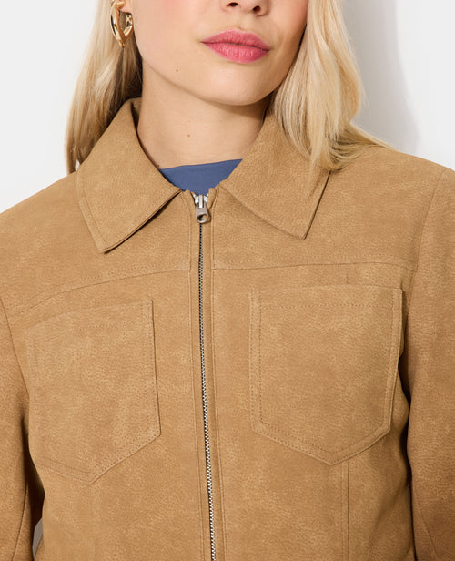 Veste courte en suédine - PIMKIE - 3