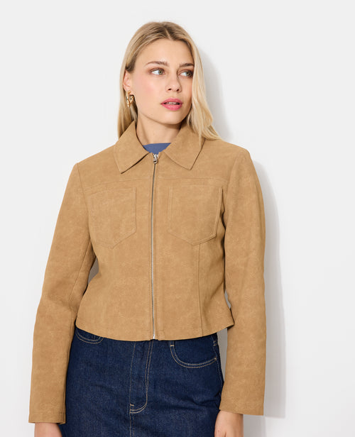 Veste courte en suédine - PIMKIE - 5