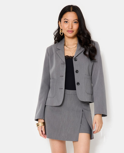 Veste blazer avec poches plaquées - PIMKIE - 1