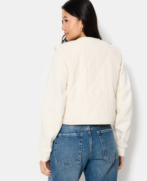 Veste sans manches avec empiècements sherpa - PIMKIE - 6