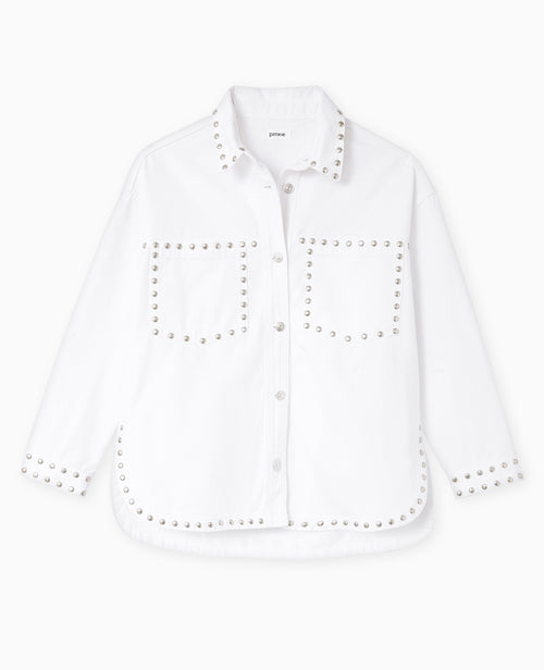 Veste oversize en toile avec clous - PIMKIE - 4