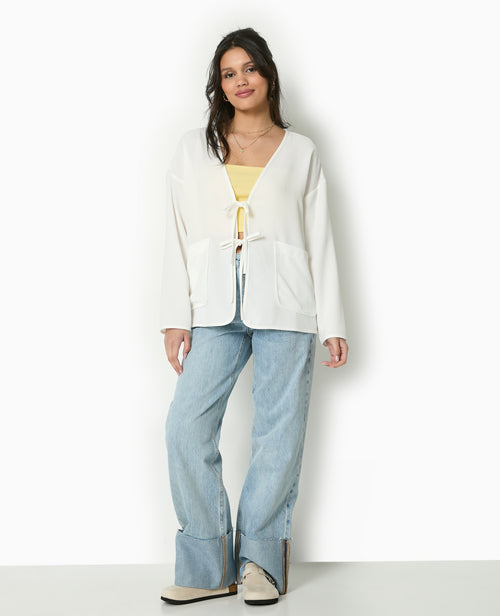 Veste légère et droite avec nouettes - PIMKIE - 1