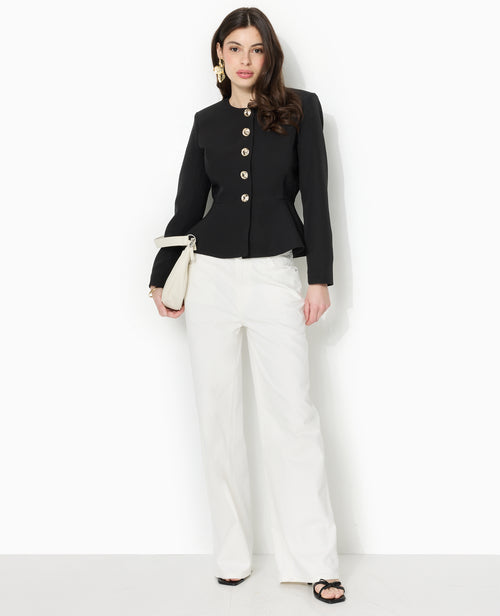 Veste peplum avec boutons fantaisie - PIMKIE - 2