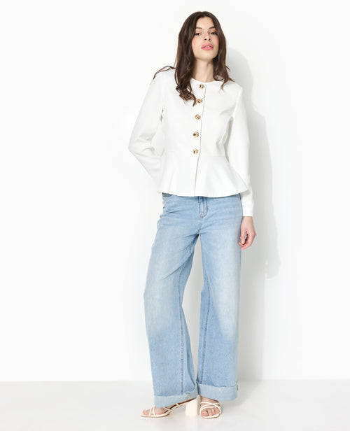 Veste peplum avec boutons fantaisie - PIMKIE - 2