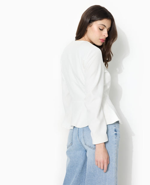 Veste peplum avec boutons fantaisie - PIMKIE - 6