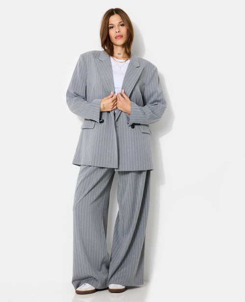 Veste blazer oversize avec fines rayures - PIMKIE - 3