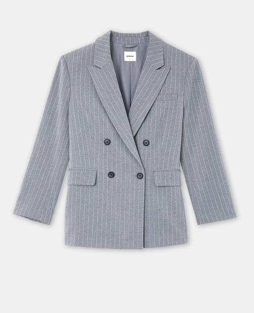 Veste blazer oversize avec fines rayures - PIMKIE - 4