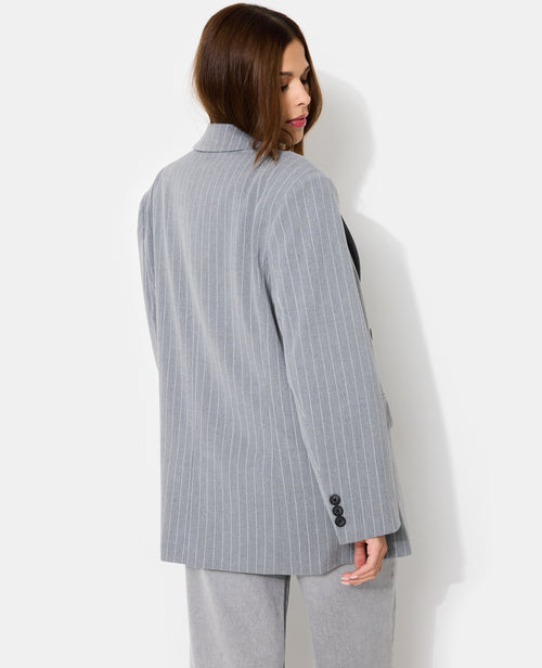 Veste blazer oversize avec fines rayures - PIMKIE - 6