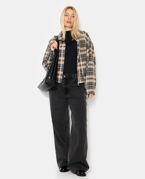 Blouson city motif carreaux - PIMKIE - 3