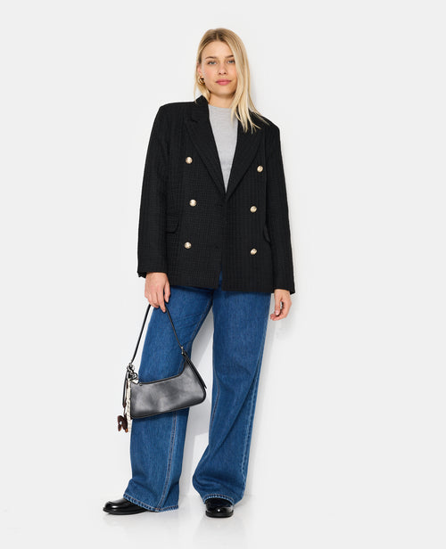 Veste blazer en tweed avec boutons écussons - PIMKIE - 3