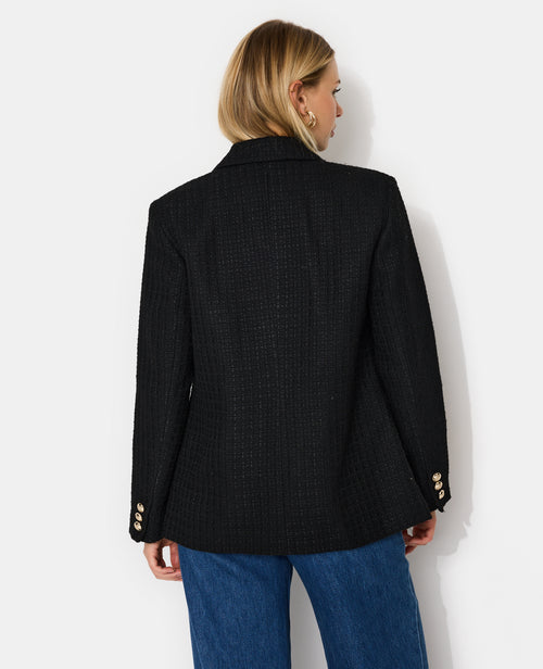 Veste blazer en tweed avec boutons écussons - PIMKIE - 6