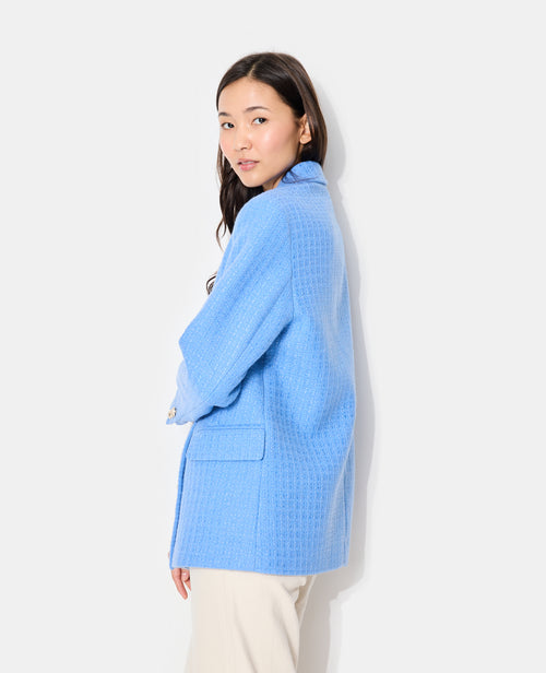 Veste blazer en tweed avec boutons écussons - PIMKIE - 2