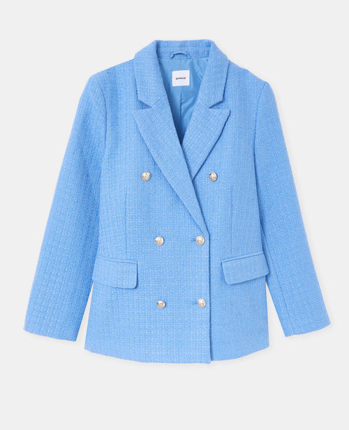 Veste blazer en tweed avec boutons écussons - PIMKIE - 4