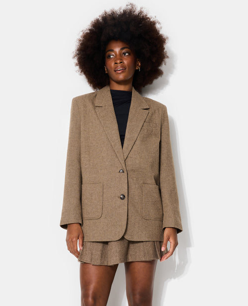 Veste blazer oversize motif chevrons - PIMKIE - 5