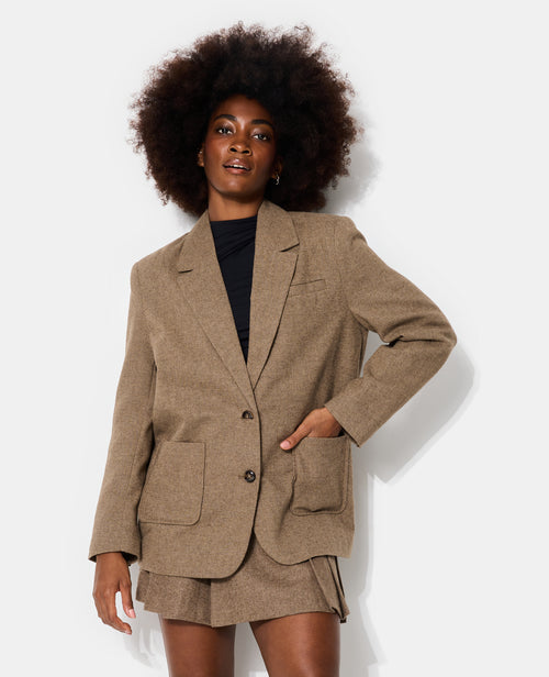 Veste blazer oversize motif chevrons - PIMKIE - 7