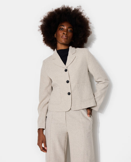 Veste blazer cintrée avec laine - PIMKIE - 1