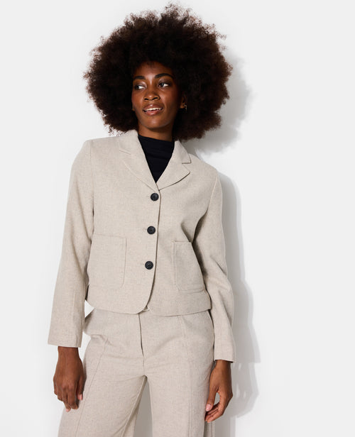 Veste blazer cintrée avec laine - PIMKIE - 5
