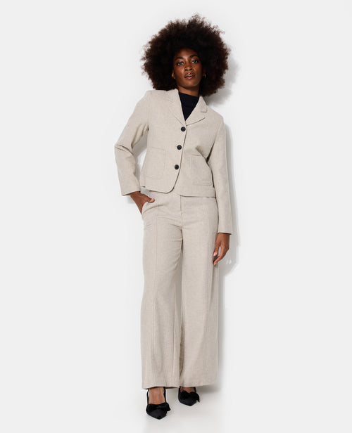 Veste blazer cintrée avec laine - PIMKIE - 7