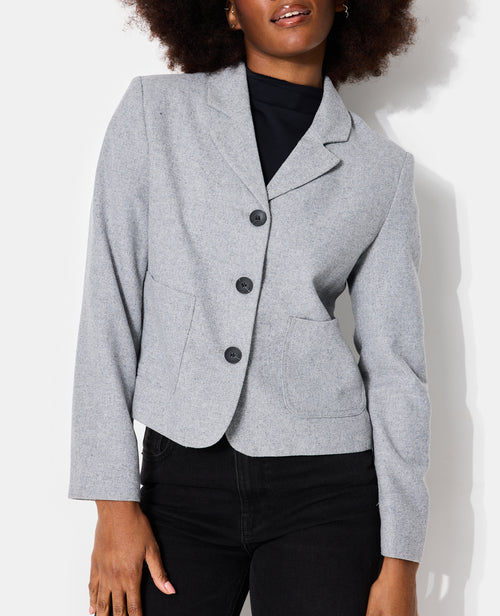 Veste blazer cintrée avec laine - PIMKIE - 2