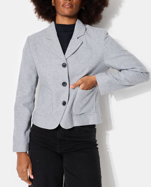 Veste blazer cintrée avec laine - PIMKIE - 1