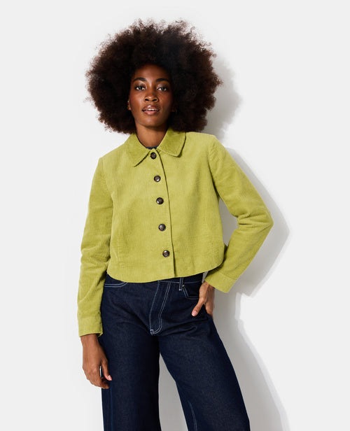 Veste droite et courte en velours - PIMKIE - 1