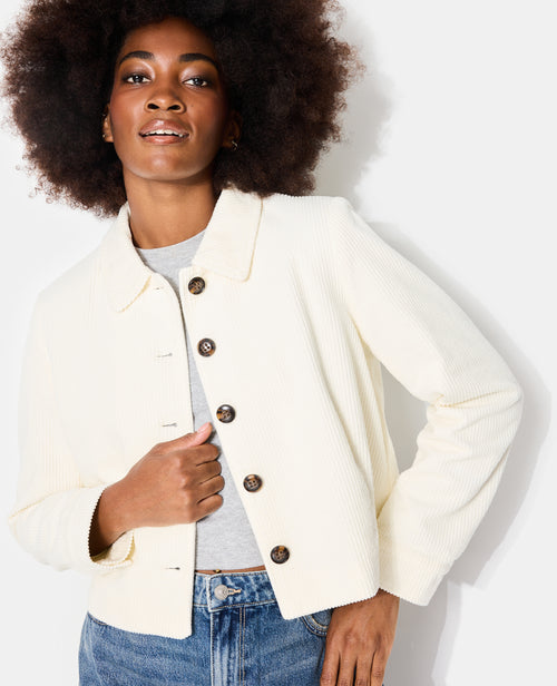 Veste droite et courte en velours - PIMKIE - 2