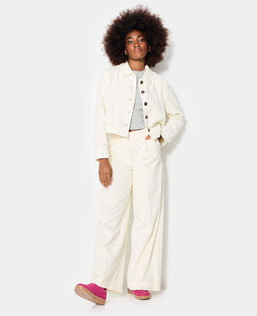 Veste droite et courte en velours - PIMKIE - 3