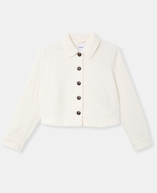 Veste droite et courte en velours - PIMKIE - 4