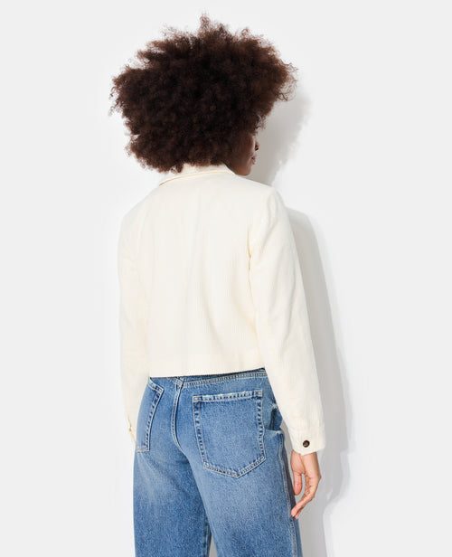 Veste droite et courte en velours - PIMKIE - 6