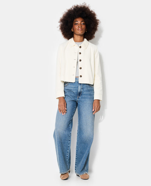 Veste droite et courte en velours - PIMKIE - 7