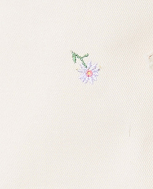 Veste sans manche en jean avec broderies fleurs - PIMKIE - 9