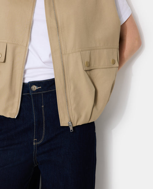 Blouson sans manches zippée avec effet bouffant - PIMKIE - 2
