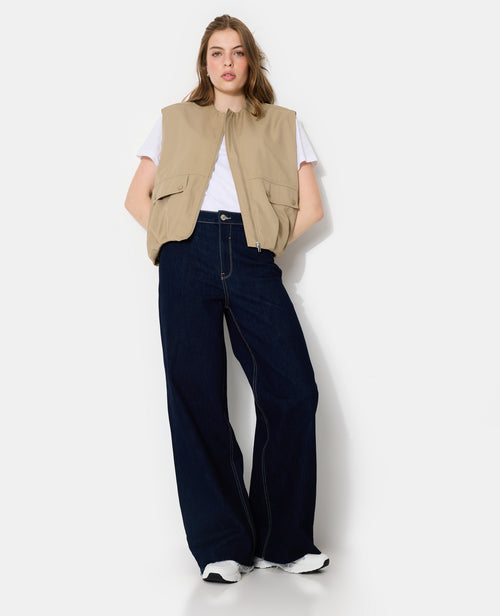 Blouson sans manches zippée avec effet bouffant - PIMKIE - 3
